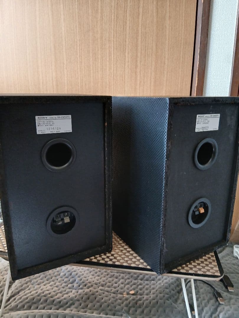 ​【カスタム品】SONY スピーカー SS-CMD373 カーボン調リメイク