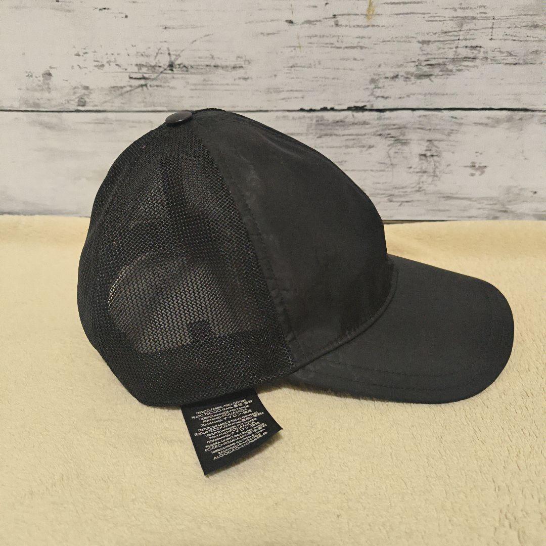 み*き様 極美品　GUCCI　GG柄　総柄　ブラック ベースボールキャップ メッ