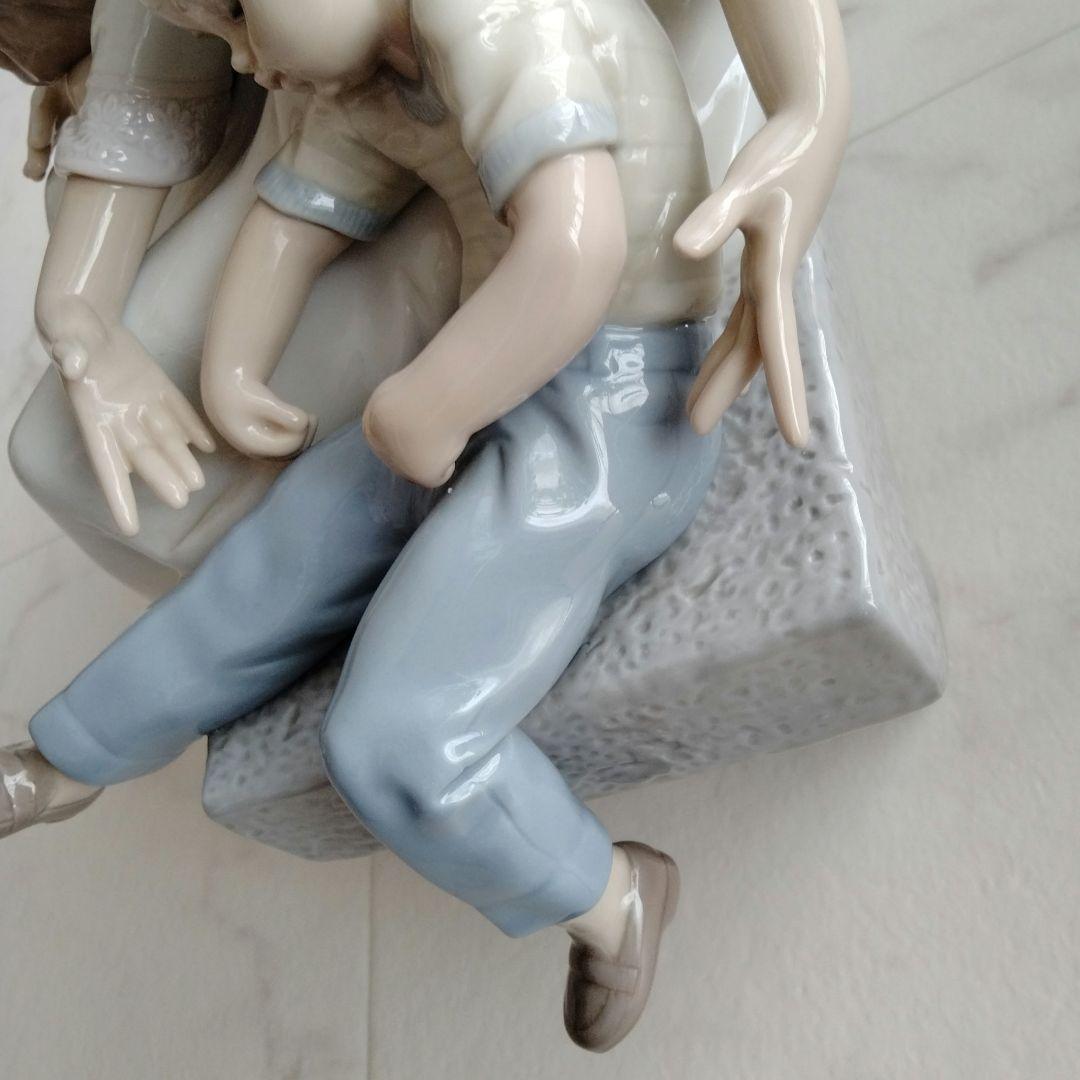 リヤドロ　遊びつかれて　親子