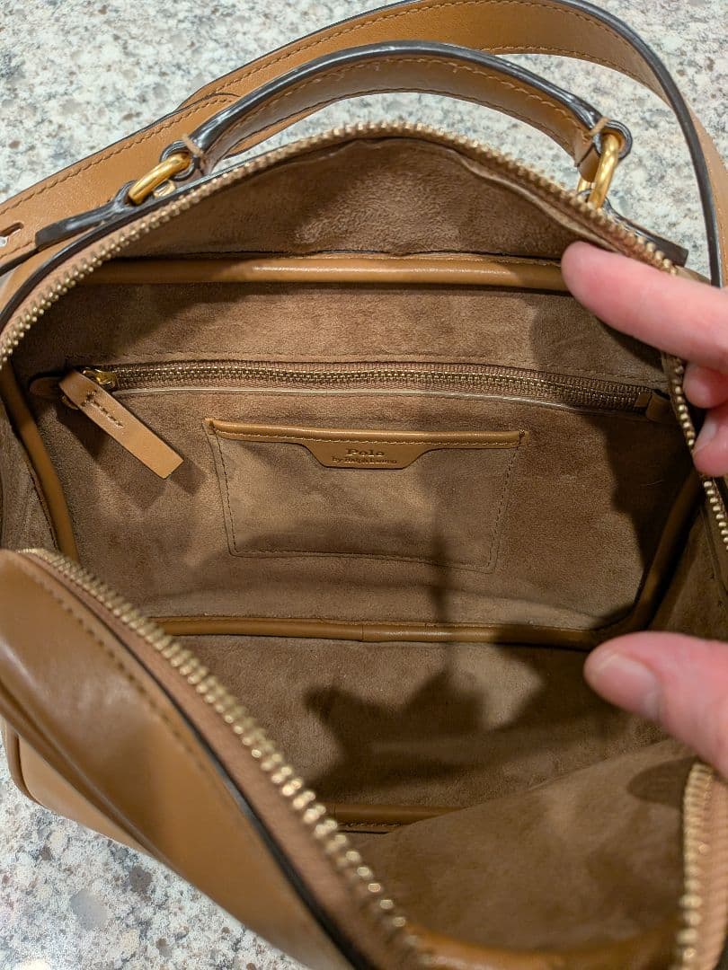 Polo by Ralph Lauren カーフスキン クロスボディカメラ