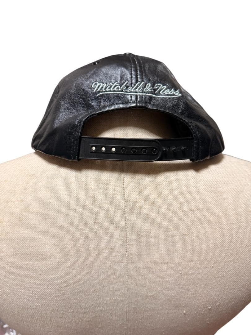 【高級ラムスキン】ミッチェルアンドネス レイダース レザーキャップ NFL 本革