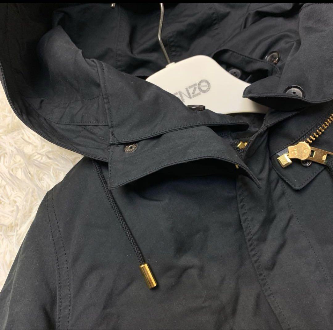 THE RERACS ボア付き ショートモッズコート ベスト ライナー ブラック