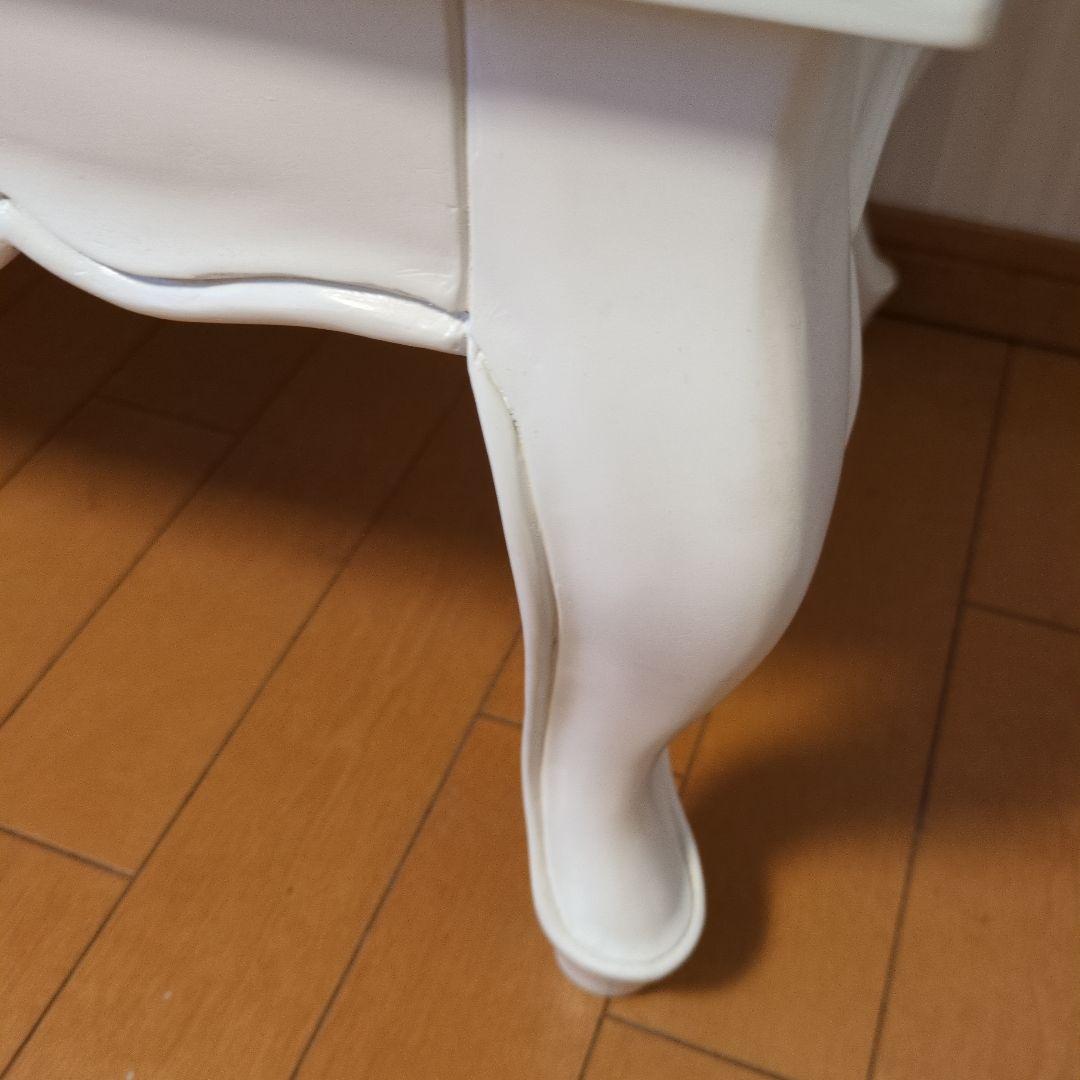 ホワイト木製チェスト 5段 ③