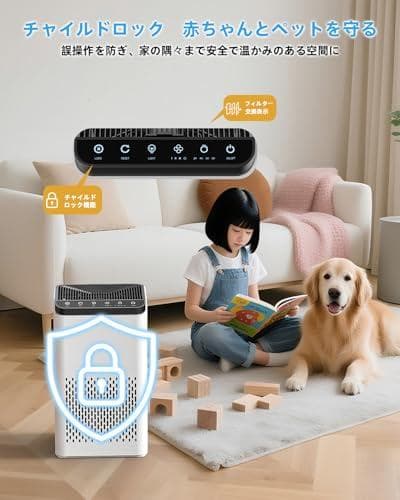 YUHAFO 空気清浄機 小型 「8畳～16畳・360°強力浄化」3重_corg