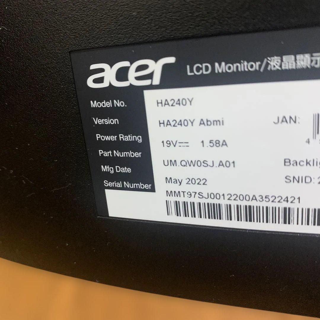 Acer HA240Y LCDモニター 本体