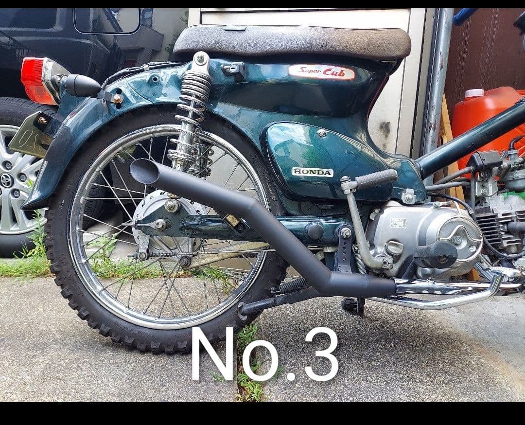 スーパーカブ　ワンオフマフラー　キャブ車専用　製作可能本数２本