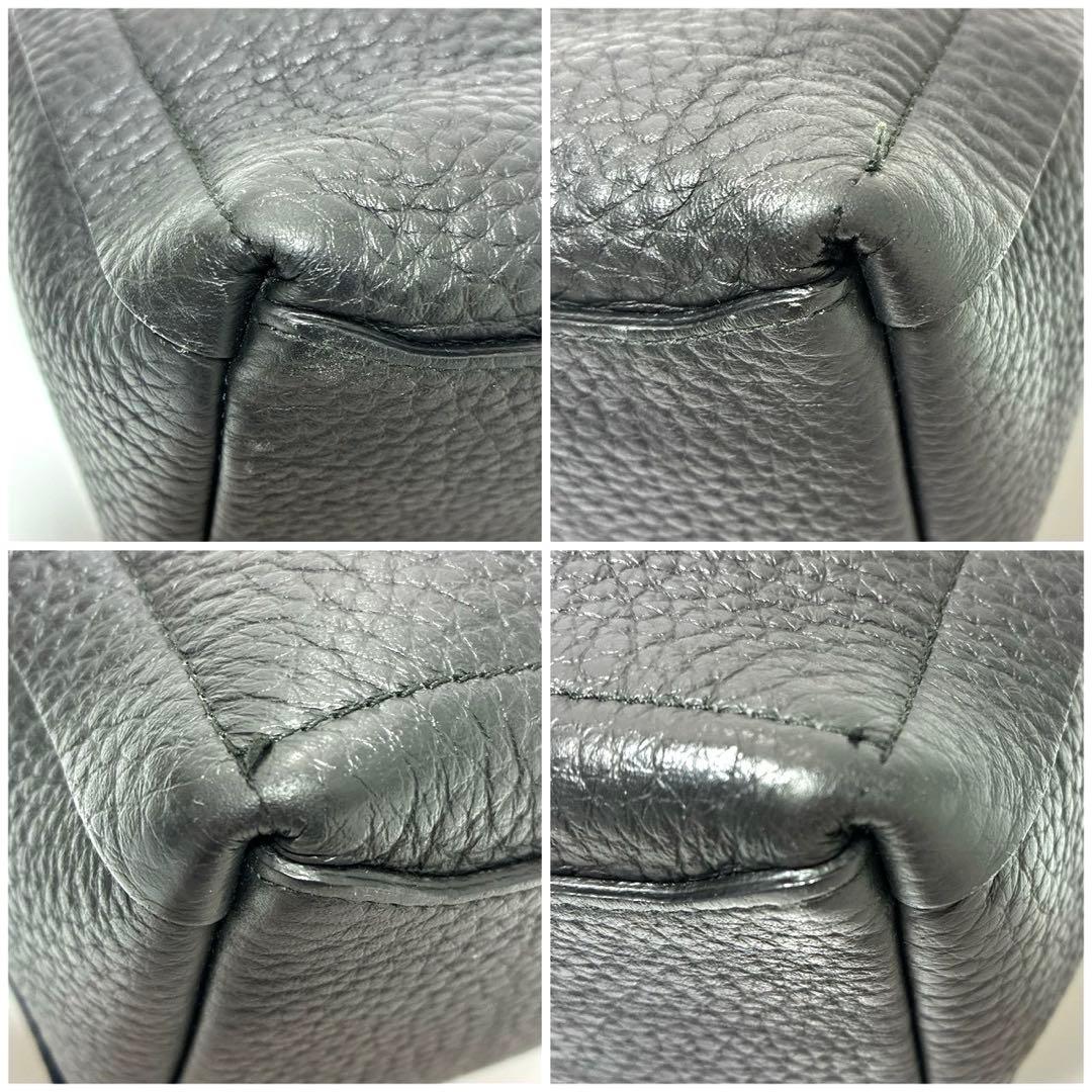 フルラ　カプリッチョ　ショルダーバッグ　2way 黒　ブルー　シボ