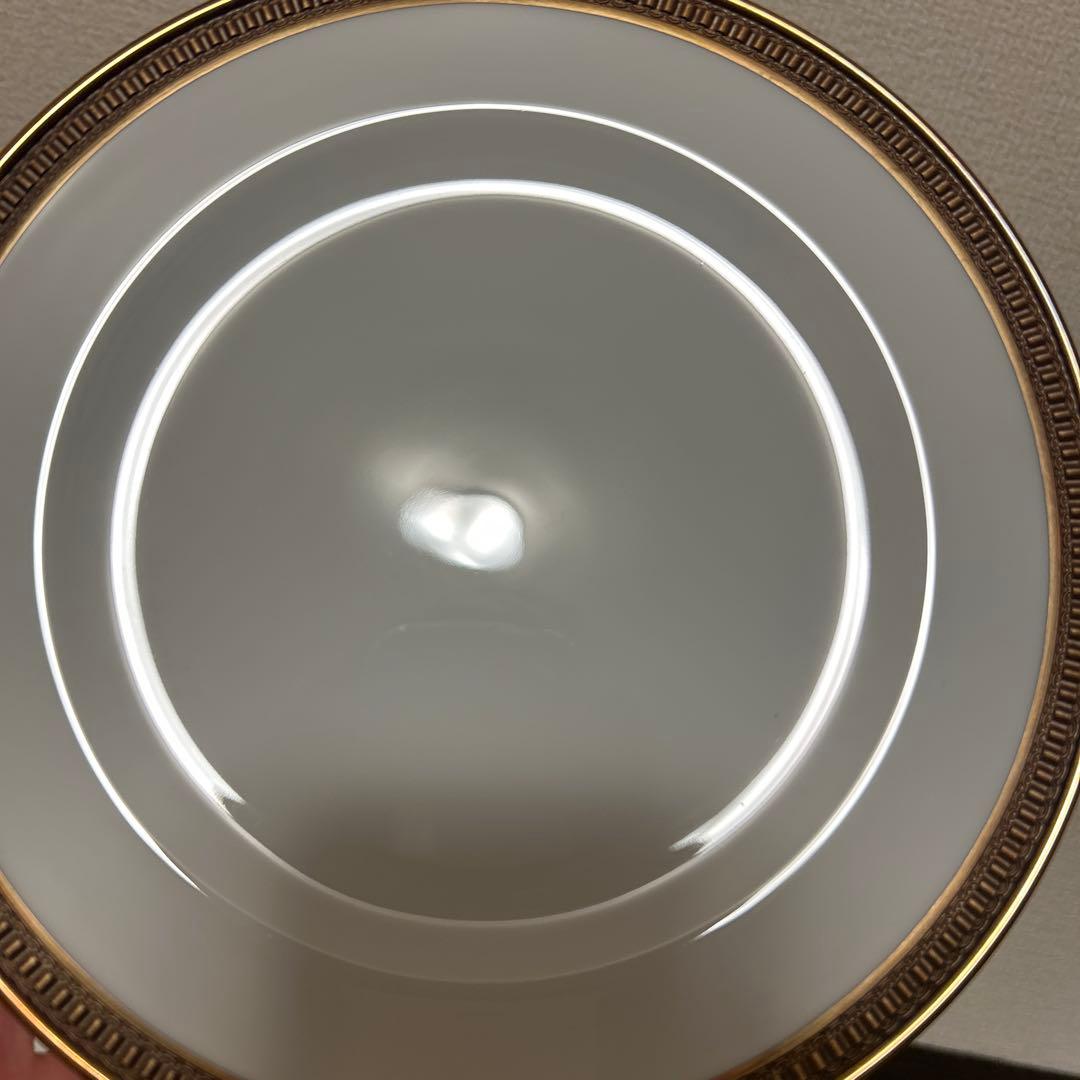 大倉陶園　クラウンエンボス　デザートプレート　20.5cm 金彩金蝕