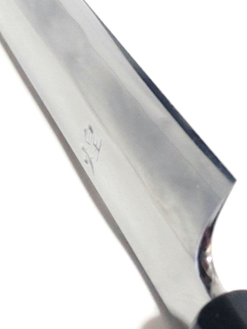 堺一文字光秀 V金10号 鏡面仕上 漆塗り錫ちらし柄 柳刃包丁 鞘付き