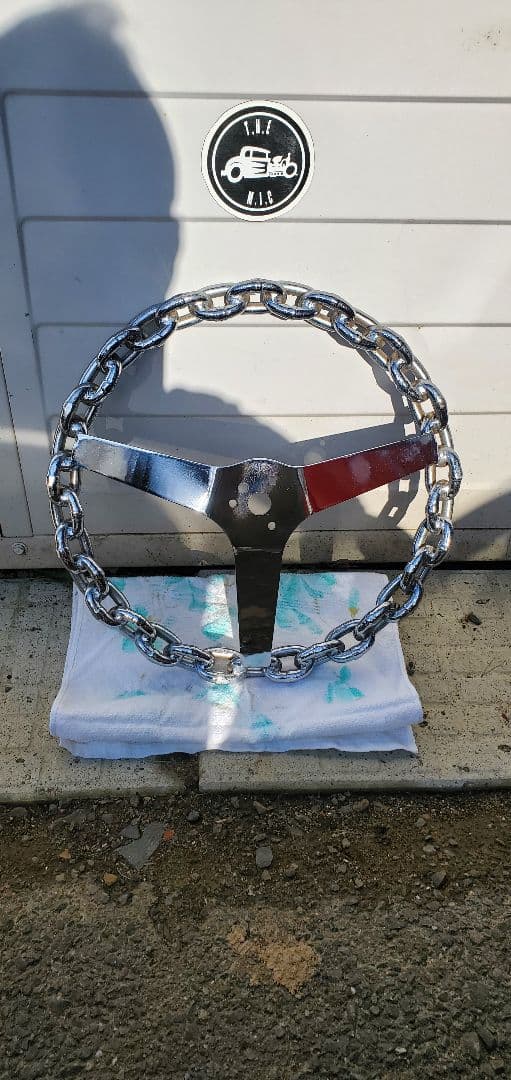 クロムチェーンスタイル ステアリングホイール