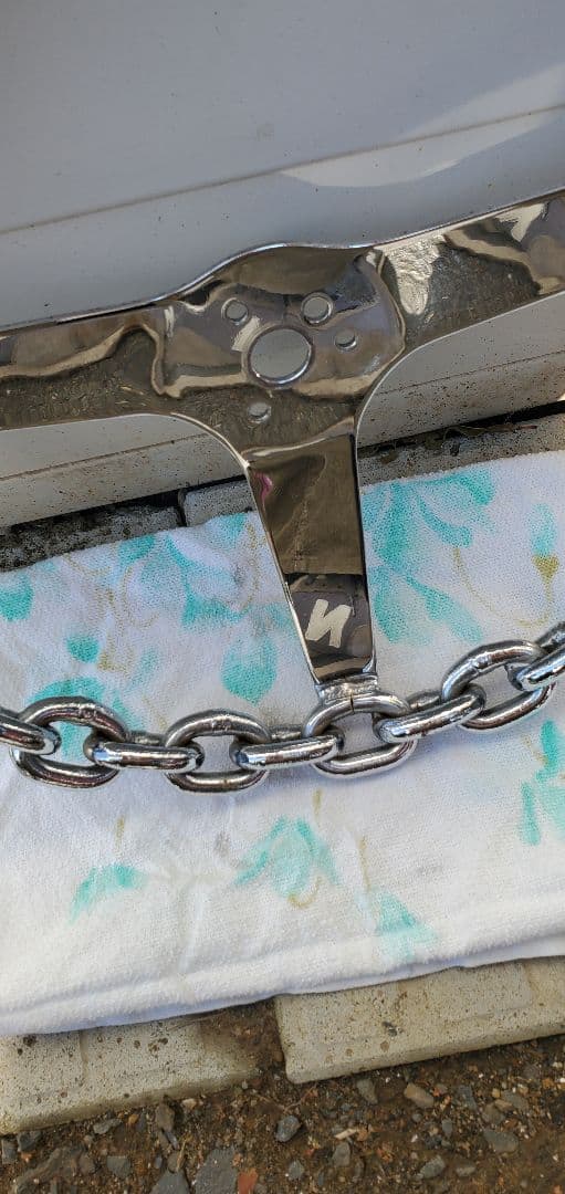 クロムチェーンスタイル ステアリングホイール