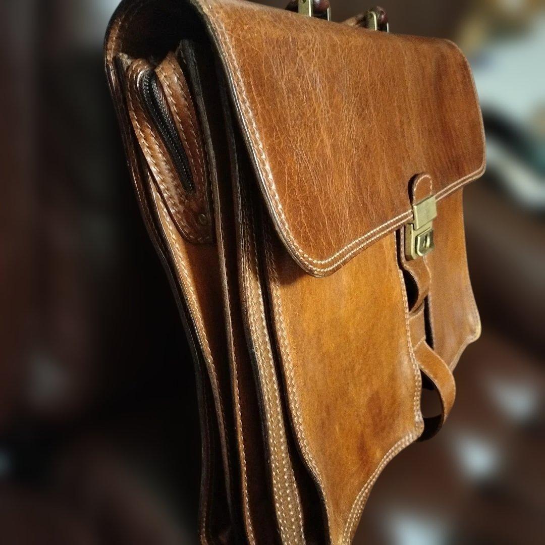 the bridge　レザー　高級感　　ブラウン　金具