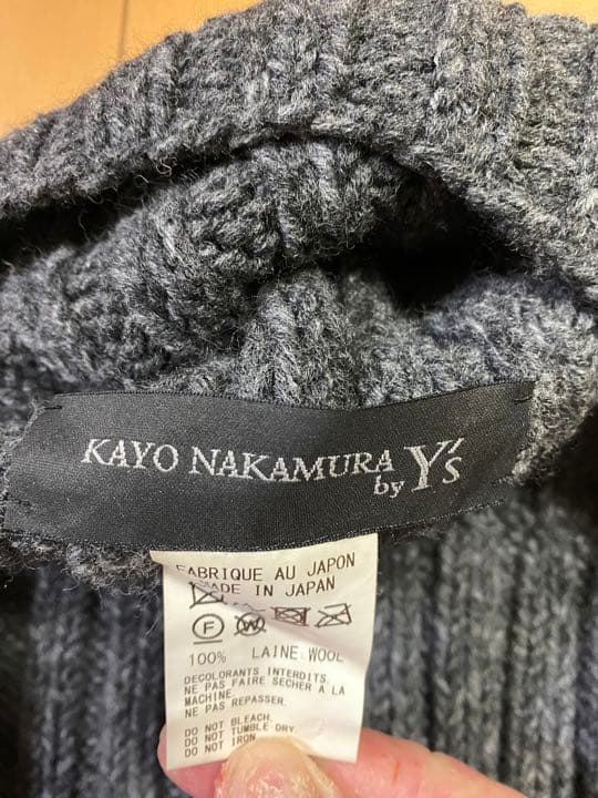 定価30800円ワイズスヌードネックウォーマー一体型ニットデザインロングマフラー