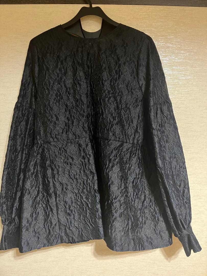 UNITED ARROWS ツートーン ジャカード ブラウス