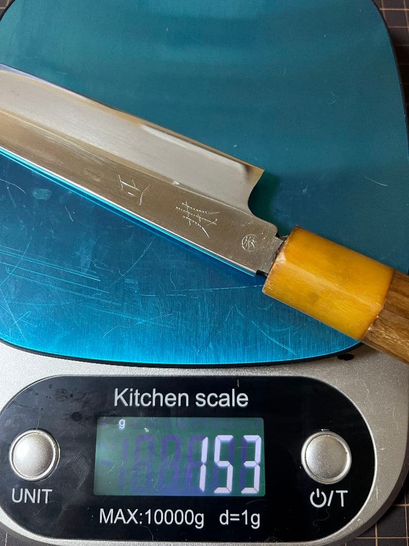 築地正本 柳刃包丁 白水牛 刃渡り27cm 白鋼ニ 鞘付き 正本 包丁 手研済み