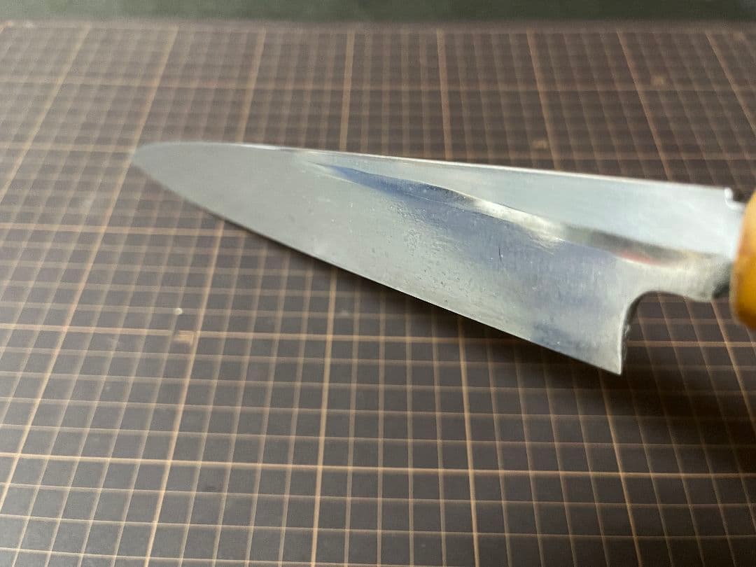 築地正本 柳刃包丁 白水牛 刃渡り27cm 白鋼ニ 鞘付き 正本 包丁 手研済み