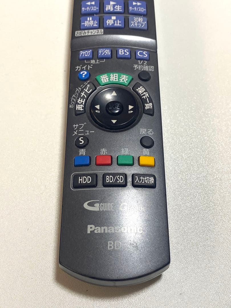 Panasonic BD用リモコン N2QAYB000188 動作品