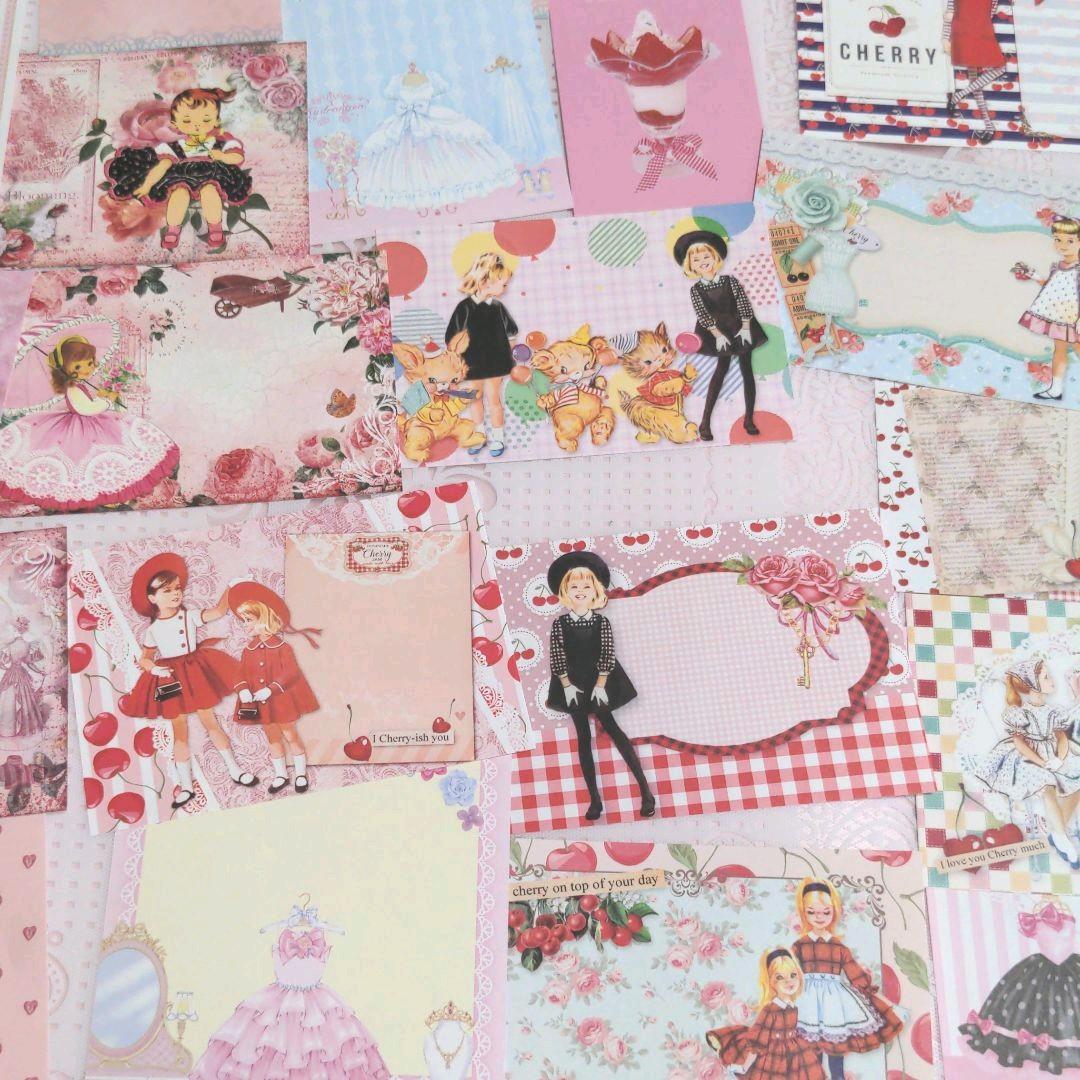 のり様♥ご確認用♥新作ガーリーレトロガール♥可愛いバラメモ♯630