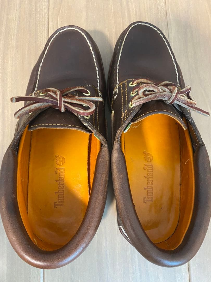 Timberland ブラウン モカシン　デッキシューズ　革靴