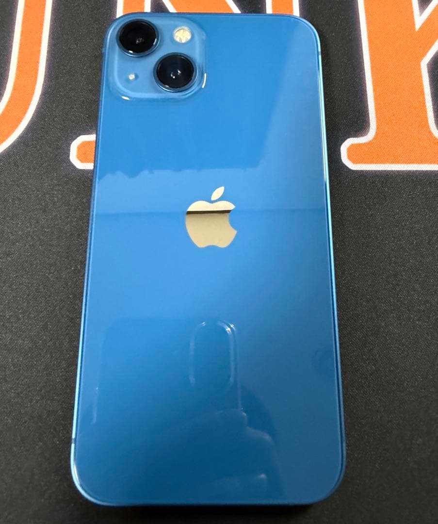 iPhone13 SIMフリー 128GB ブルー 動作良好 画面無傷 外装無傷