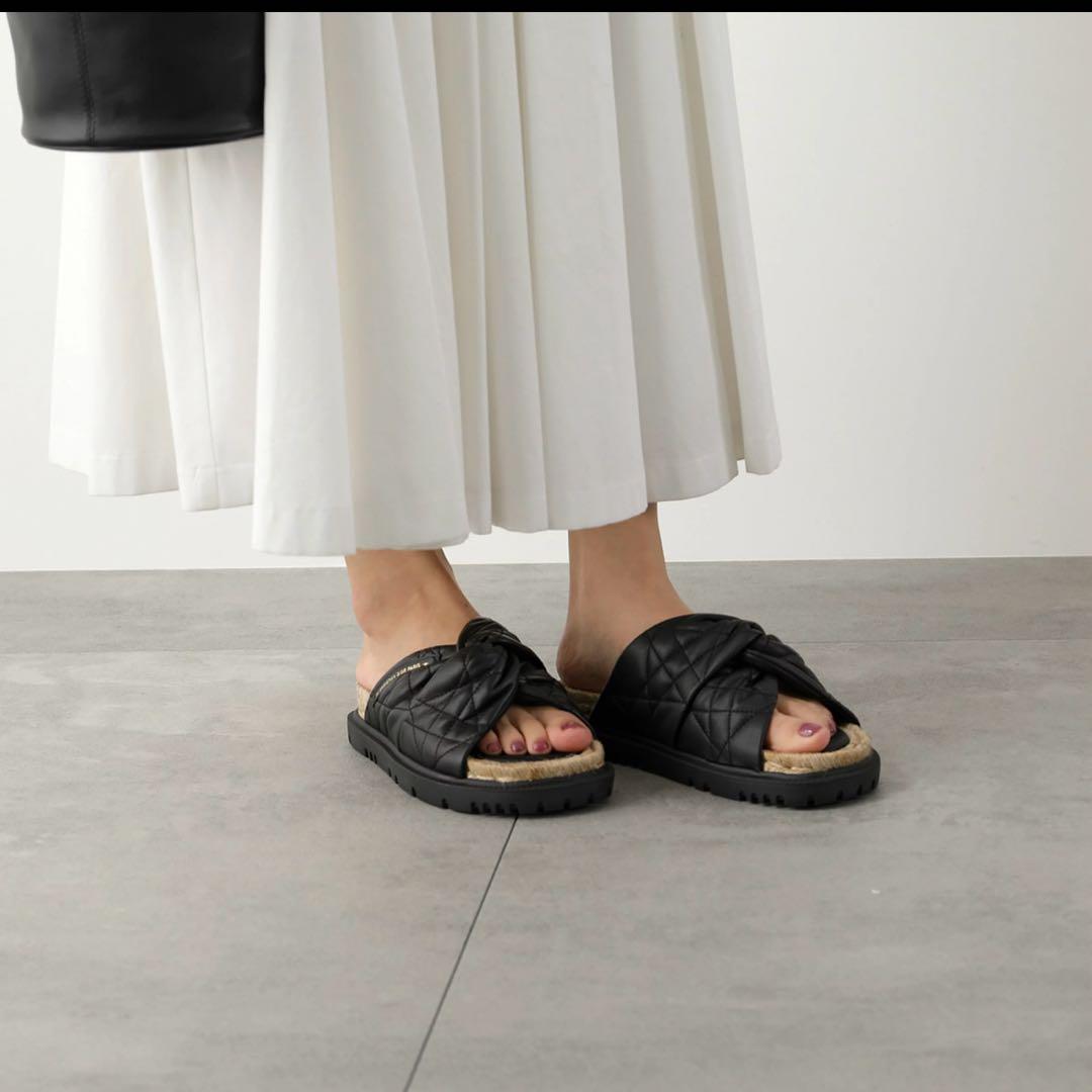 【美品】Dior ディオール サンダル カナージュ ツイスト　24.5/38.5