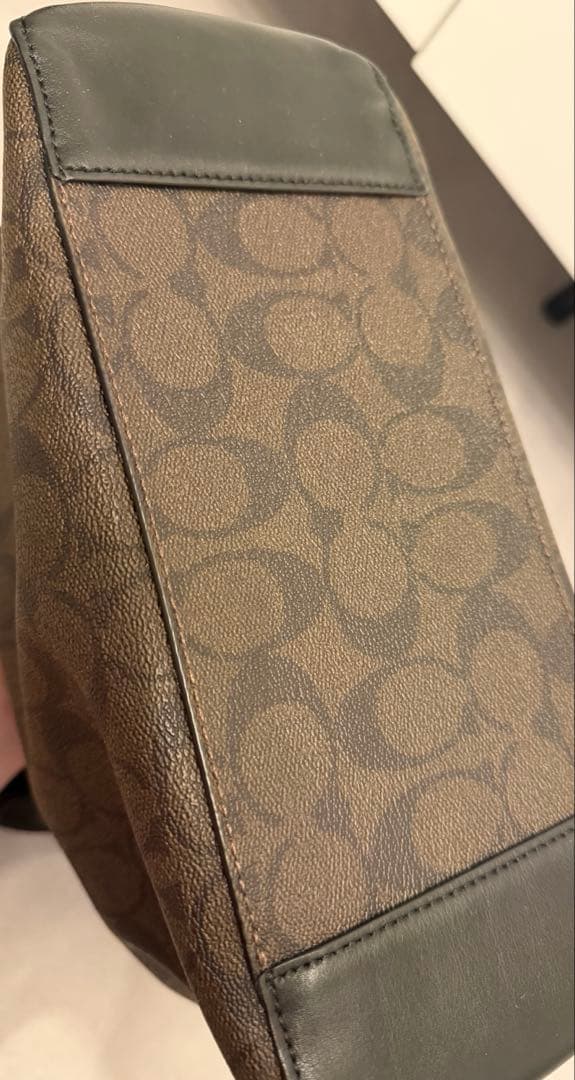 COACH コーチ　トートバッグ　シグネチャー　ブラウン