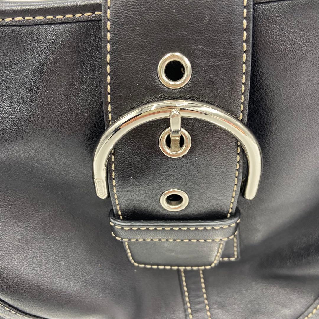 極美品✨コーチ ソーホー ワンショルダー アクセサリーポーチ ブラック 9738