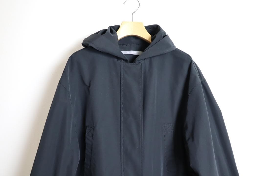 theory luxe 21AW ウォッシャブル モッズコート　ブラック