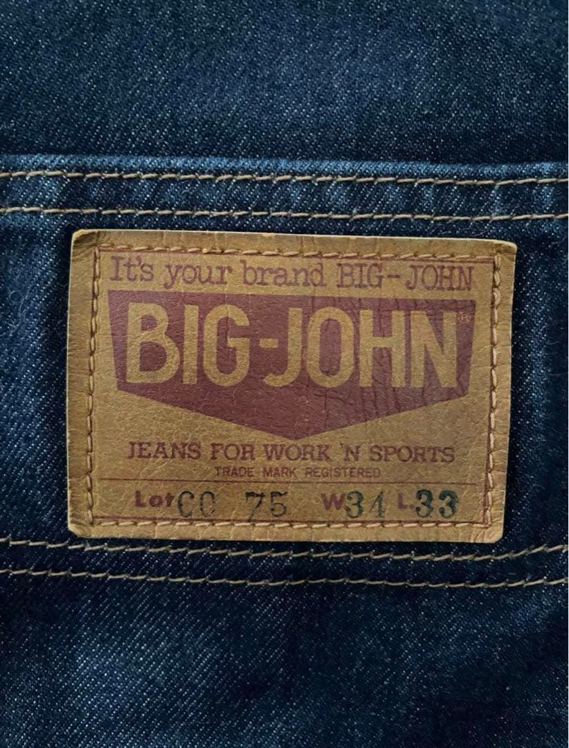 70s BIGJOHN デニムオーバーオール w34 TARONジップ