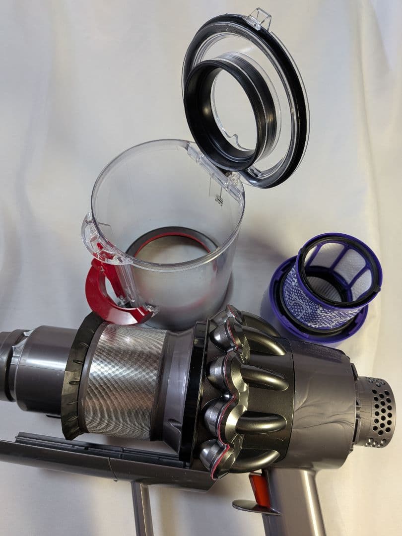 e000　42分　ダイソン　コードレス　SV12　稼働品　分解洗浄済　動作保証