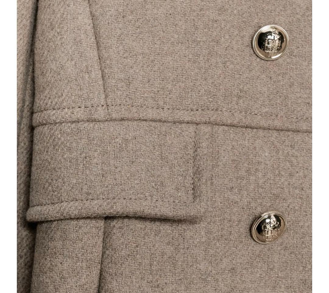 タグ付き新品★ZARAのウール混紡ショート丈ダブルブレストコート★Mサイズ