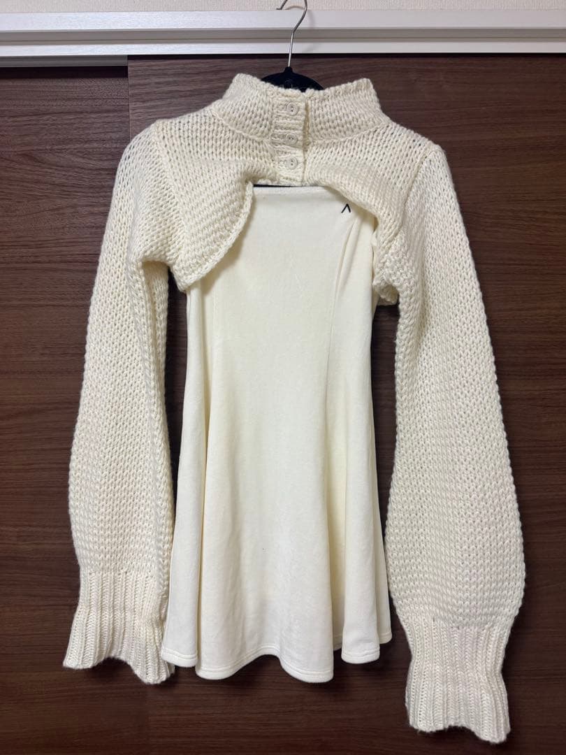 アンドマリー ミニワンピース Zoey velour set dress