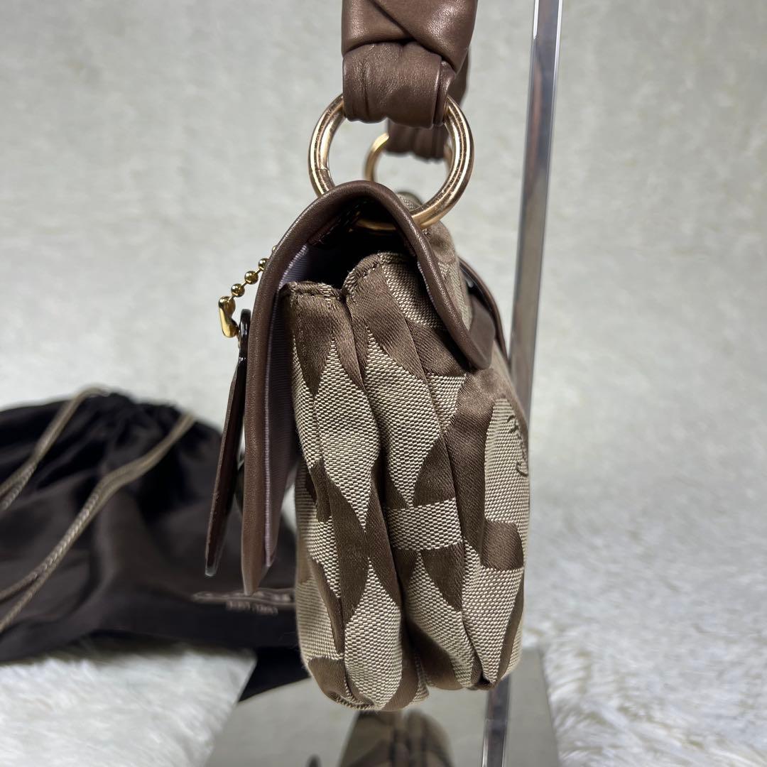 コーチ オプアート ワンショルダーバッグ アクセサリーポーチ パーカー