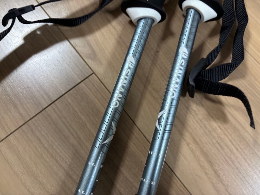 ★美品★お洒落　シナノ　スキーポール ストック 収縮ポール　調整可能