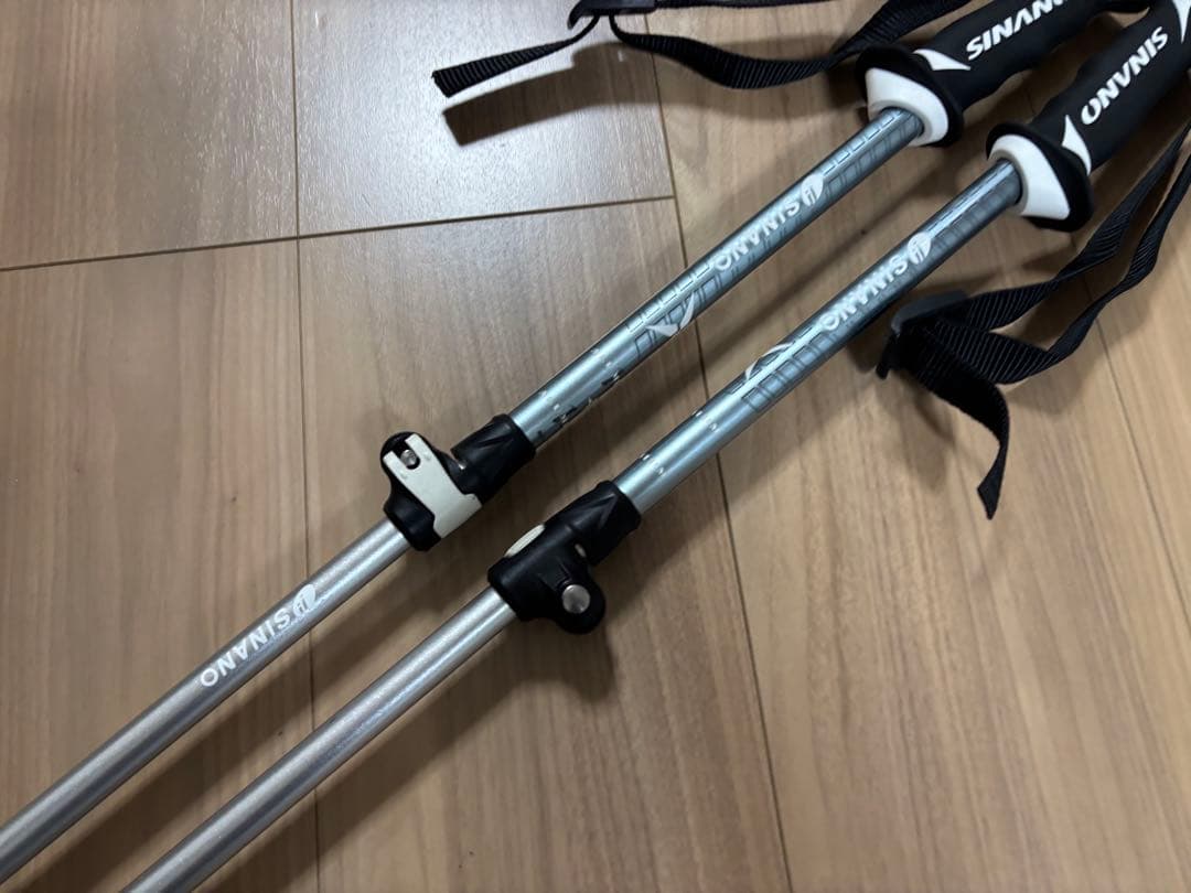 ★美品★お洒落　シナノ　スキーポール ストック 収縮ポール　調整可能