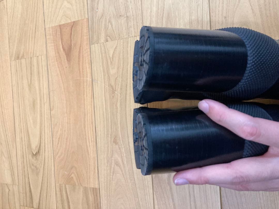 RANDOM IDENTITIES ブラック レザー ワークブーツ