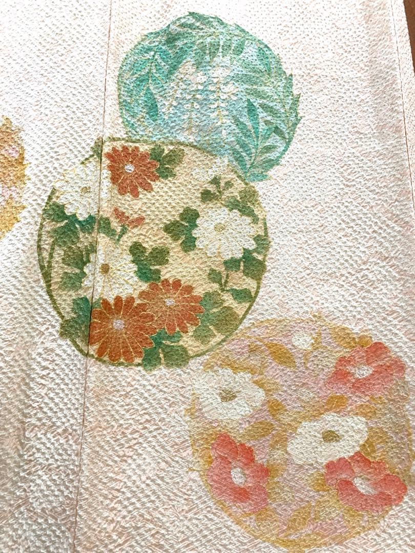 Siqi  振袖　極上手描友禅　摺金箔　ピンク　絞り　正絹　tkj014