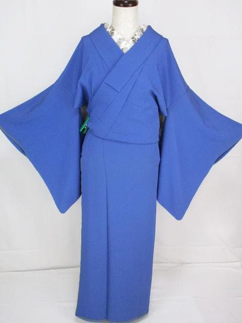 美品！やまと誂製＊紅桔梗色＊吹き仕立て＊紋無し＊色無地＊着物＊１６８ｃｍ＊裄６５