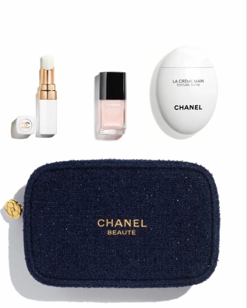 CHANEL リップ アンド ネイル ケアセット　未開封　 ショッパー付き