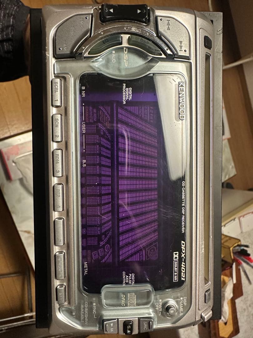 当時物KENWOOD DPX-4021 CDカセットデッキスペアナ
