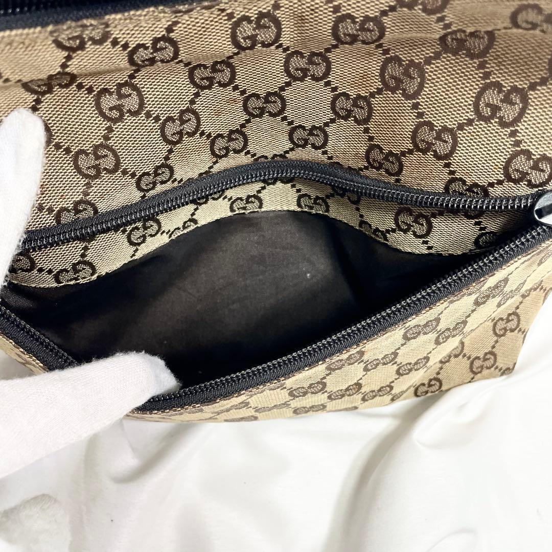 グッチ GG柄 ワンショルダー キャンバス ブラウン 大容量 多機能 肩がけ