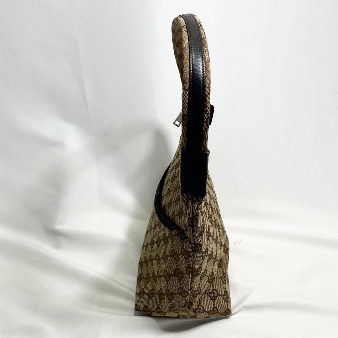 グッチ GG柄 ワンショルダー キャンバス ブラウン 大容量 多機能 肩がけ