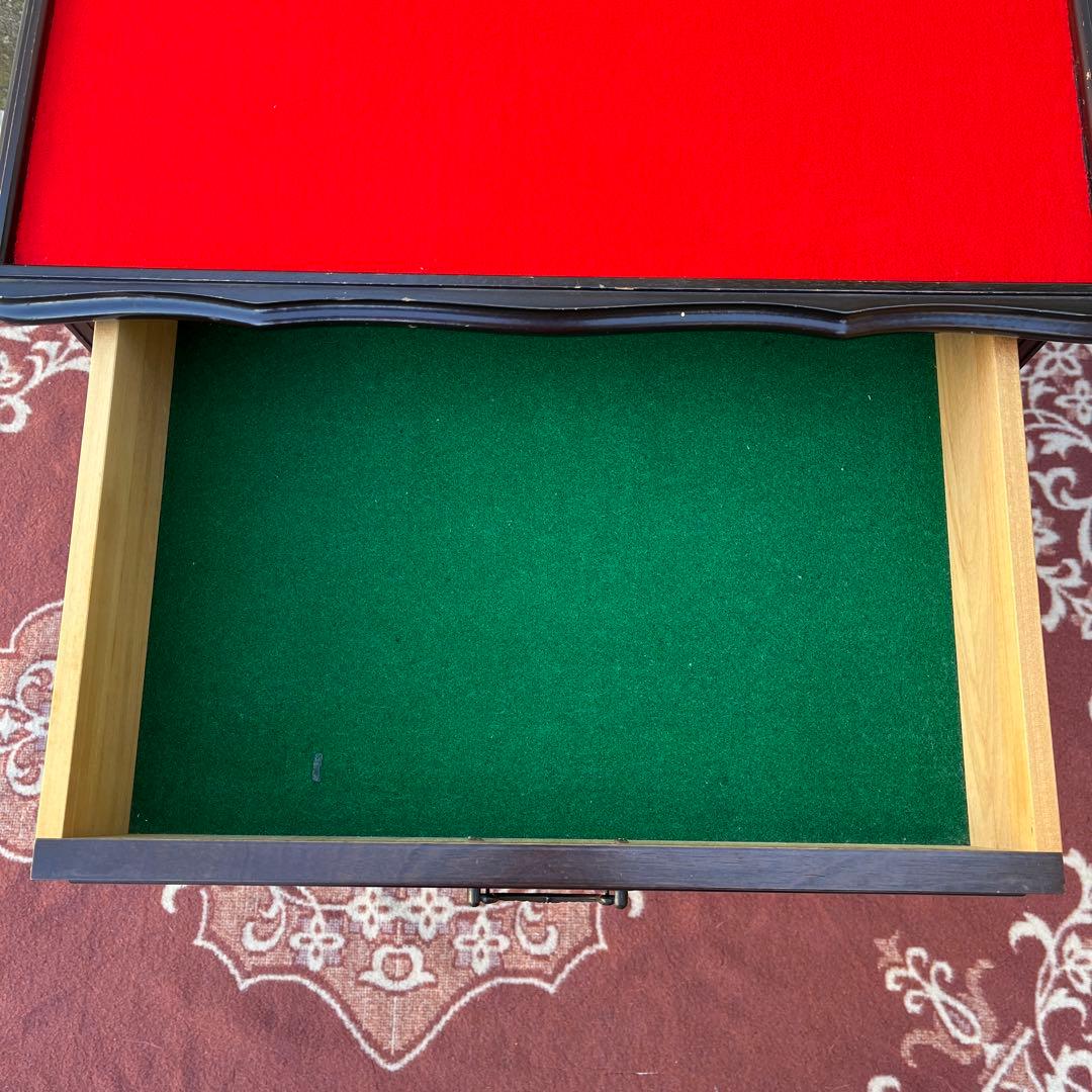 古家具ビンテージ品◾️起立木工 天板フェルト張り ディスプレイ台 飾り台 テーブル