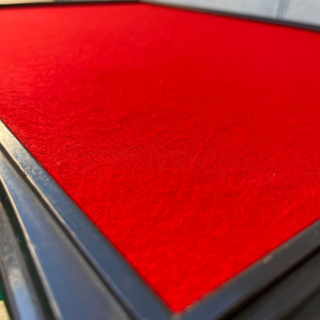 古家具ビンテージ品◾️起立木工 天板フェルト張り ディスプレイ台 飾り台 テーブル