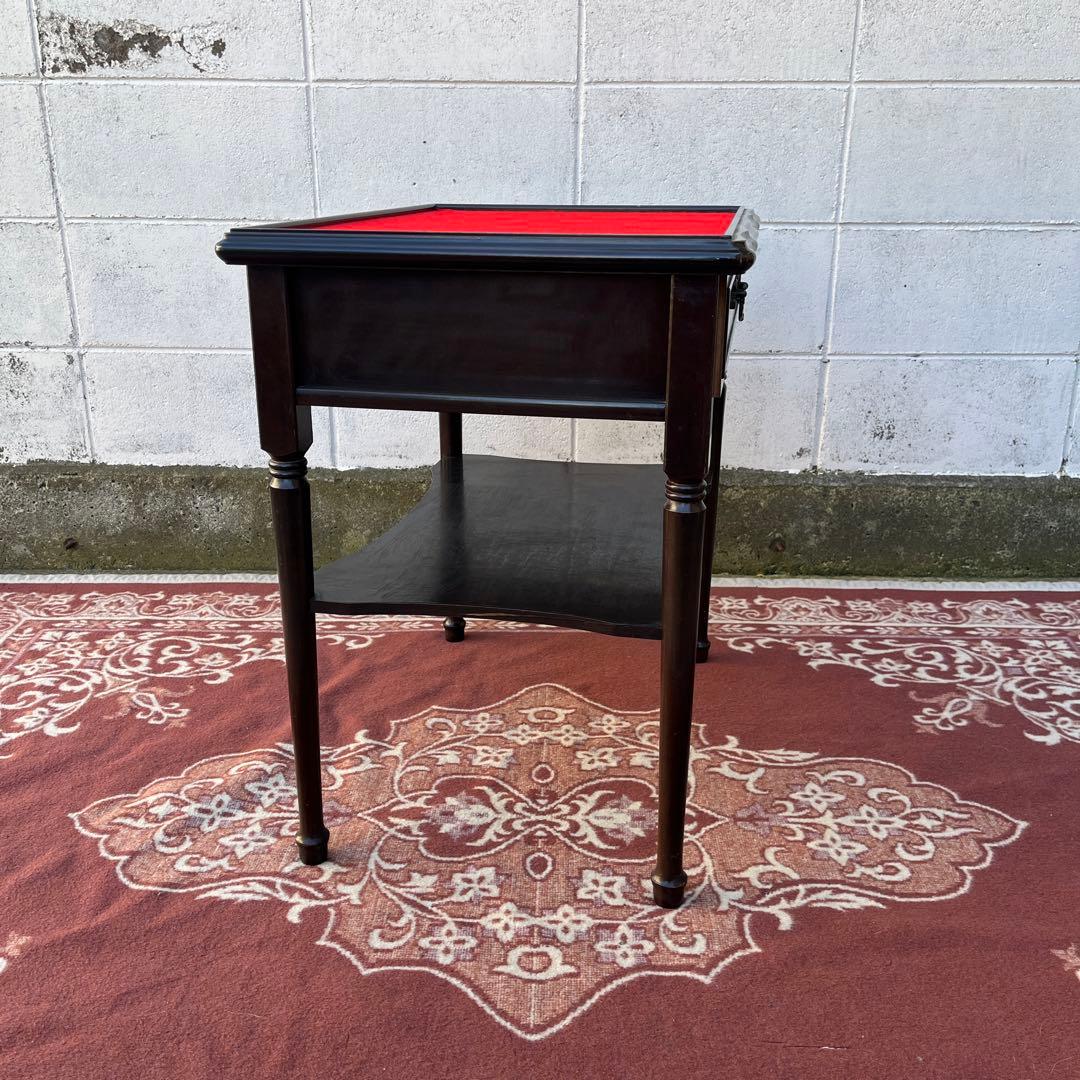 古家具ビンテージ品◾️起立木工 天板フェルト張り ディスプレイ台 飾り台 テーブル