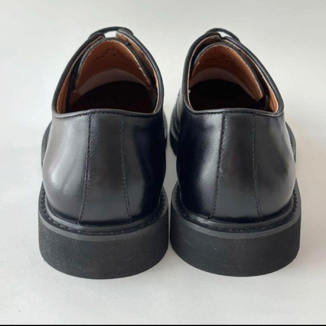 ✨極美品✨オックスフォード&ダービー プレーントゥUチップ 厚底レザービジネス黒