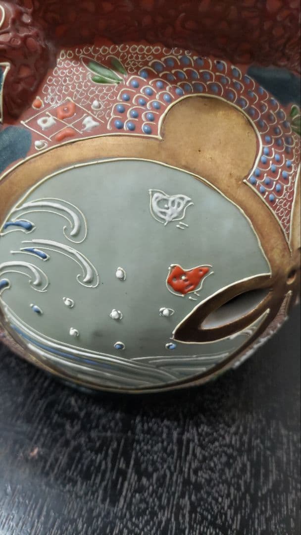 九谷焼　玉乗り獅子　狛犬　シーサー　工芸品