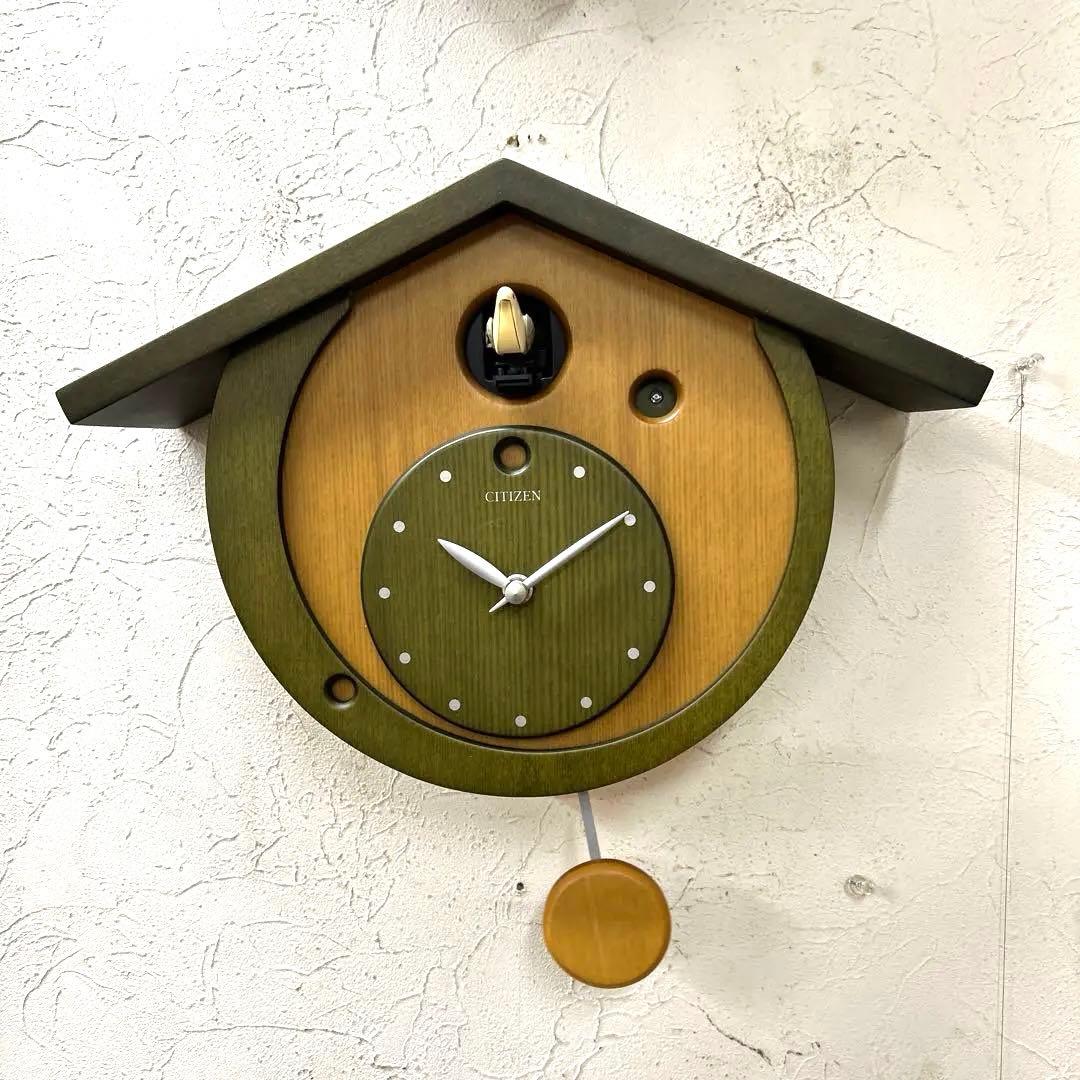 シチズン掛け時計はファインカッコーネスト 4MJ884ー005 クオーツ