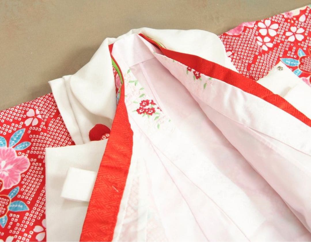 (中古品)七五三 着物 3歳 女の子 被布セット ひな祭り 販売 購入