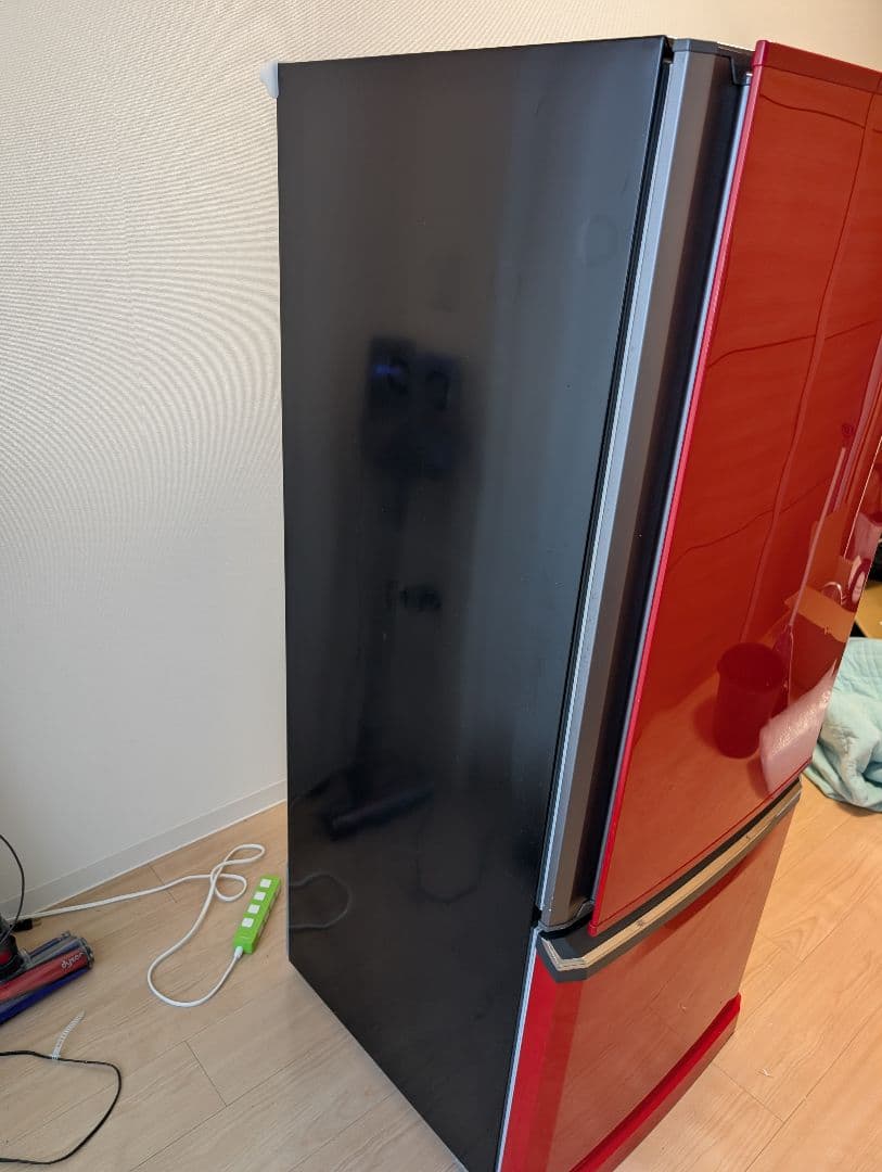 三菱 2015年製冷蔵庫 赤 MR-D30X-R 298L 動作品 たのメル便